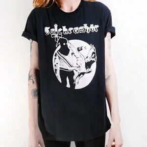 Gatekrashör Black Death Metal Goth Band Black Short Sleeve Tshirt